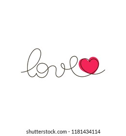 Valentine's Love text for prints, designs, cards, clothes and tattoo. Badge tag icon. Vector lettering inspirational quote, typography invitation banner.
