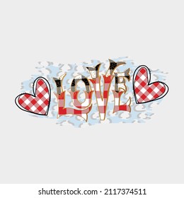 Valentines Love T-shirt Design Template Free Vector