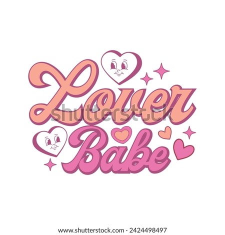 Valentine's Lover Babe Retro Design