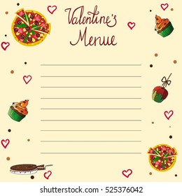 Valentine's Menu