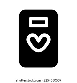 Valentines Notes Icon Vector Symbol Design Illustration