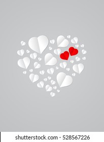 Valentine's with Paper Hearts