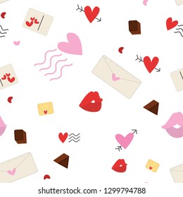 Valentines pattern, Vector illustration