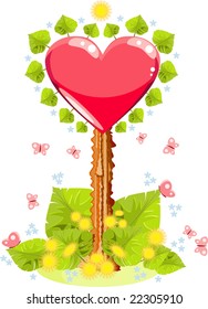 Valentines pointer illustration