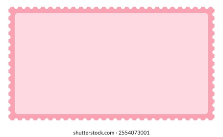 Valentines postage stamp rectangle shape