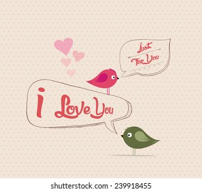 valentines poster with bubble greeting card