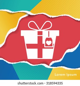 valentine's present icon
