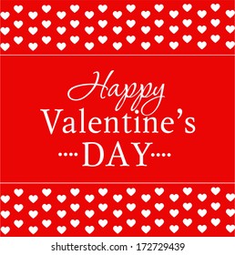Valentine's red sample card