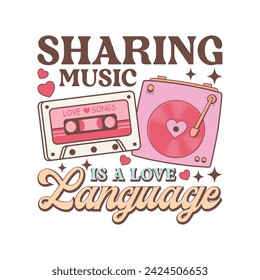 Valentine's Retro Sharing Music Is A Love Language