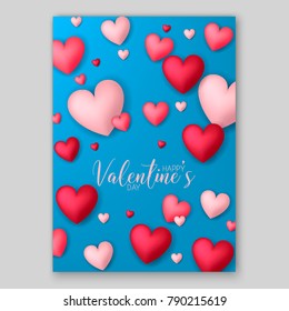 Valentine's Sale banner Red heart Ballons 
