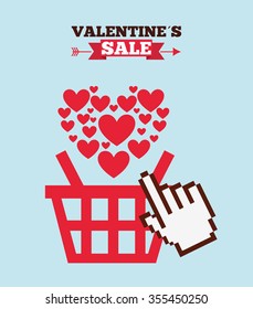 valentines sale design, vector illustration eps10 graphic 
