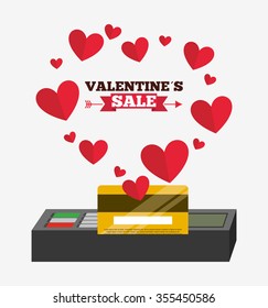 valentines sale design, vector illustration eps10 graphic 