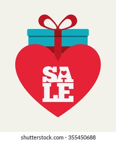valentines sale design, vector illustration eps10 graphic 