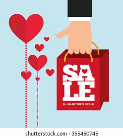 valentines sale design, vector illustration eps10 graphic 