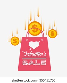 valentines sale design, vector illustration eps10 graphic 