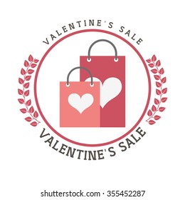valentines sale design, vector illustration eps10 graphic 