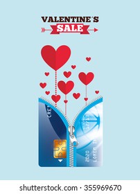 valentines sale design, vector illustration eps10 graphic 