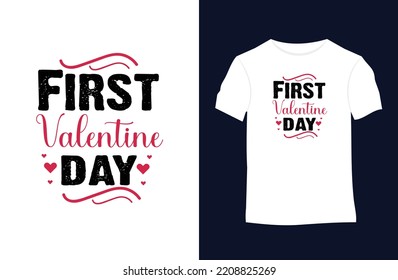 Valentines saying and quote vector t-shirt design. Suitable for tote bags, stickers, mugs, hats, and merchandise