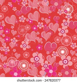 Valentines seamless background