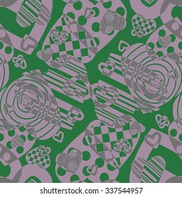 Valentine's seamless pattern with hearts