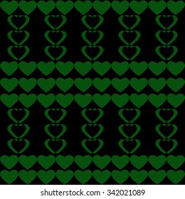 Valentine's seamless pattern with hearts