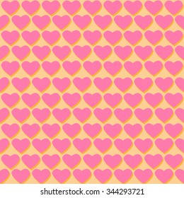 Valentine's seamless pattern with hearts