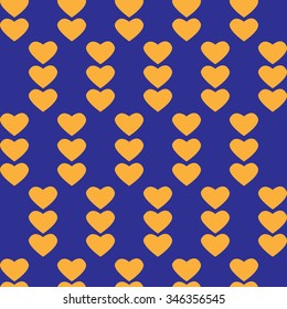 Valentine's seamless pattern with hearts