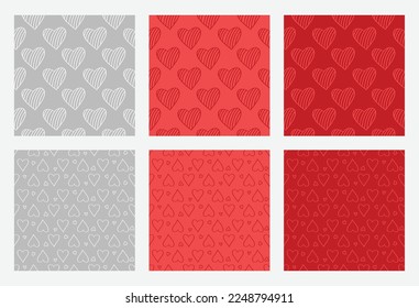 Valentines Seamless Pattern. Scrapbooking paper. Backdrop backgrounds, Wrapping paper design. Modern Design.