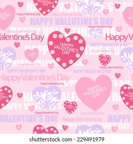 valentines seamless pattern. vector