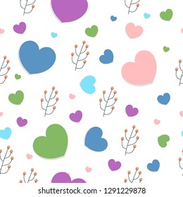 Valentine's seamless pattern. Vector illustration. suitable for gift, background. wallpaper.