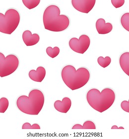 Valentine's seamless pattern. Vector illustration. suitable for gift, background. wallpaper.