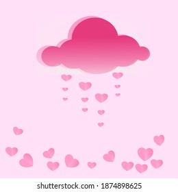Valentines set for background sweet and lover time vector design.