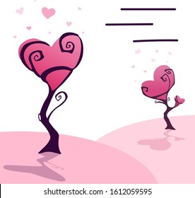 Valentine's set, tree of love