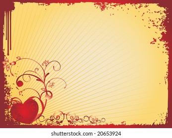 valentines shining heart, banner
