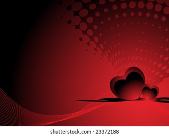 valentines shining heart, banner
