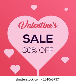 valentine,s special sale banner design