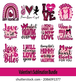 
Valentine's Sublimation Design Bundle, perfect on t shirts, mugs, signs, cards and much more