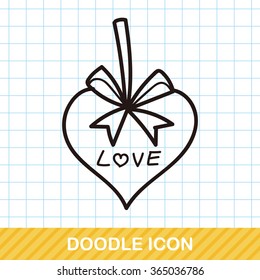 valentines tag doodle