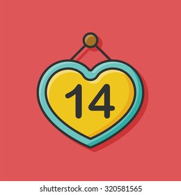 valentines tag icon