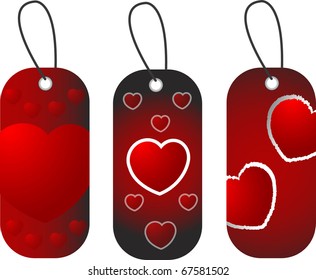 valentines tags or labels
