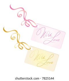 Valentine's tags. Vector