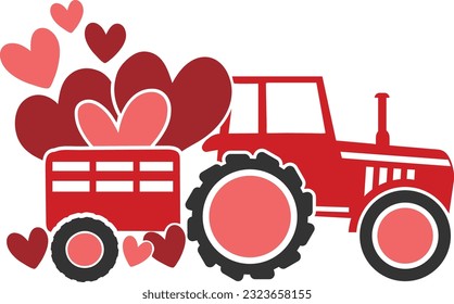 Valentines Tractor - Holiday Tractor