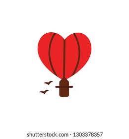 Valentines transportation icon. Element of Web Valentine day icon for mobile concept and web apps. Detailed Valentines transportation icon can be used for web and mobile