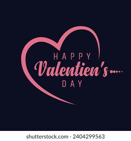 Valentine's T-shirt Design: Happy Valentine's Day