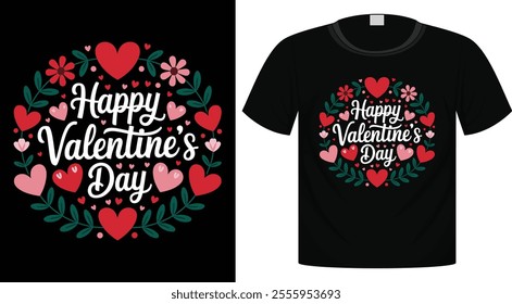 Valentine's T-Shirt Design For Print Ready