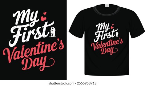 Valentine's T-Shirt Design For Print Ready