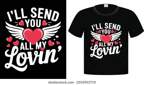 Valentine's T-Shirt Design For Print Ready