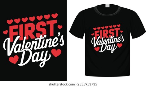 Valentine's T-Shirt Design For Print Ready