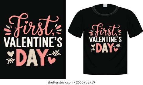 Valentine's T-Shirt Design For Print Ready