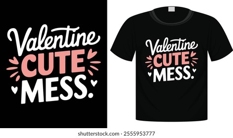 Valentine's T-Shirt Design For Print Ready